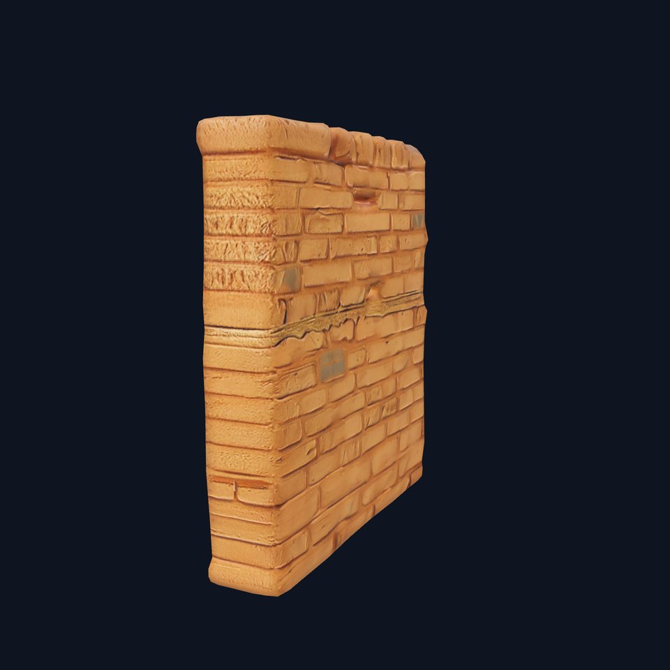 Vintage Brick Wall model pack